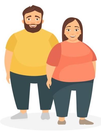 Overweight couple